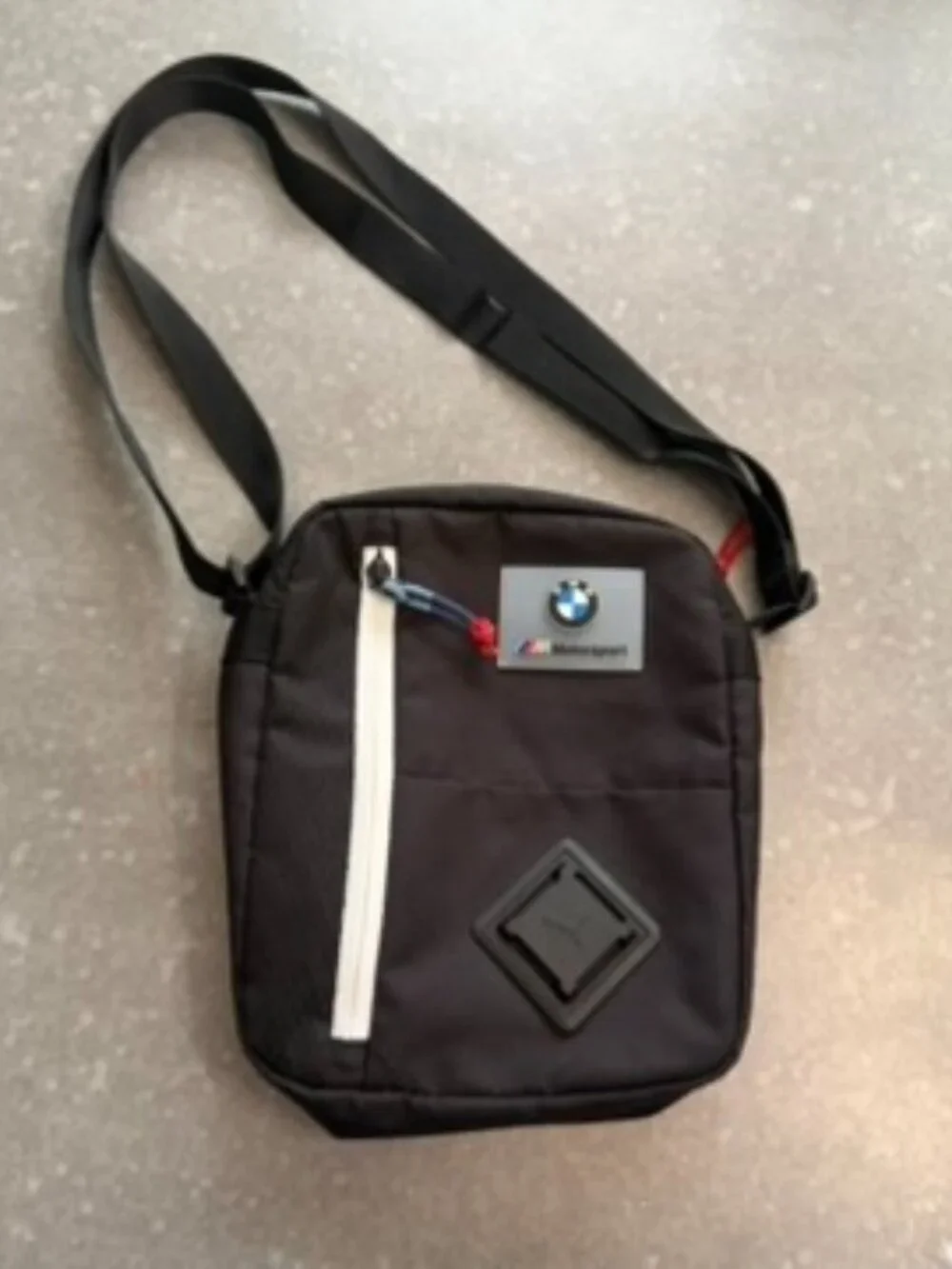 BMW Motorsport x Puma Black Crossbody Shoulder Bag